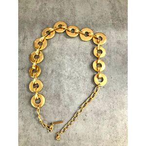 Oscar De La Renta goldtone chain link belt Wowsers!  Adjustable vintage vibe